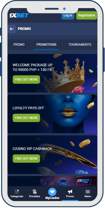 1xBet Casino Welcome-Bonus